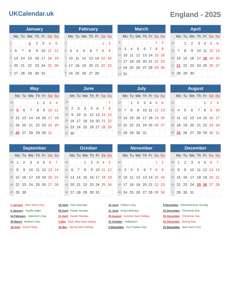 Calendar 2025