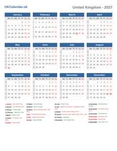 Calendar 2027