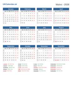 Calendar 2028